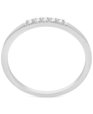 Diamond Five-Stone Stack Ring (1/20 ct. t.w.) in 14k Yellow or White Gold, Created for Macy's