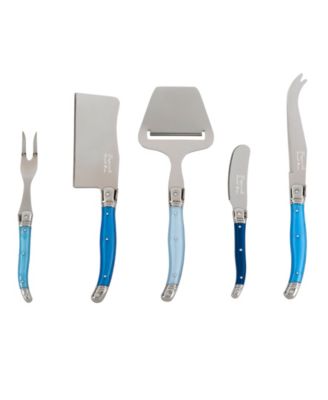Laguiole 5 Piece Cheese Knife, Fork and Slicer Set