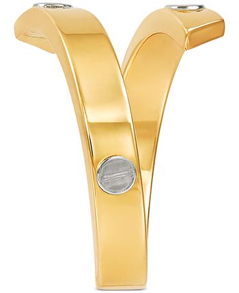 Italian Gold - Rivet Coil Statement Ring in 10k Gold & White Gold
