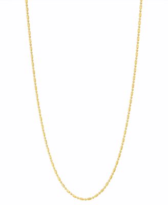 14k Gold Necklace 18 24 Dot Dash Chain