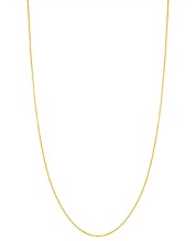 14K Yellow Gold Tuba Pendant on an Adjustable 14K Yellow Gold Chain Necklace
