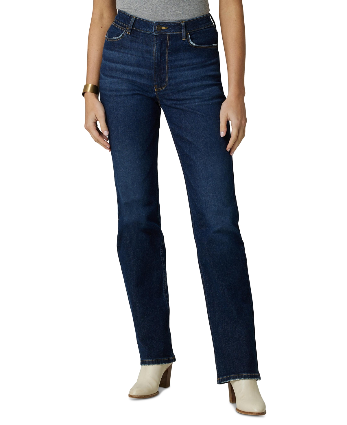 Wrangler Women's Straight-leg Jeans In Dark Wash | ModeSens