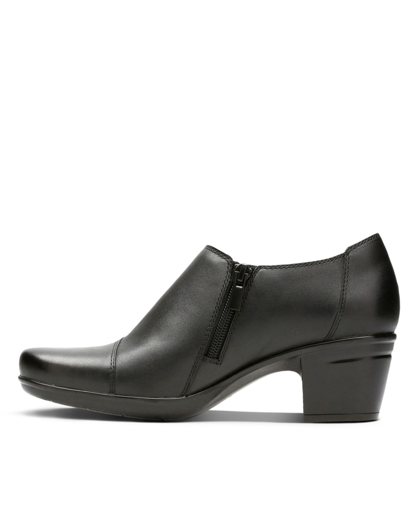 Женские кожаные ботильоны Clarks Collection Emslie Warren, цвет: Чёрный — фото 11