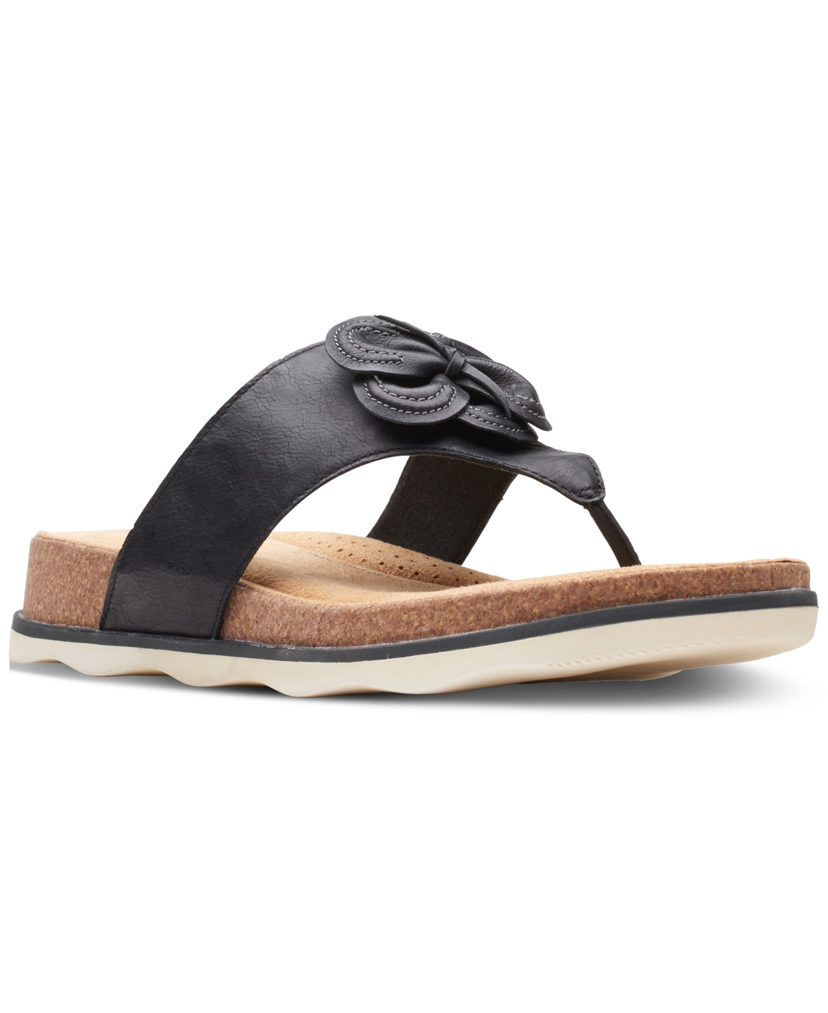 CLARKS WOMEN'S BRYNN STYLE EMBELLISHED THONG SANDALS WOMEN'S SHOES