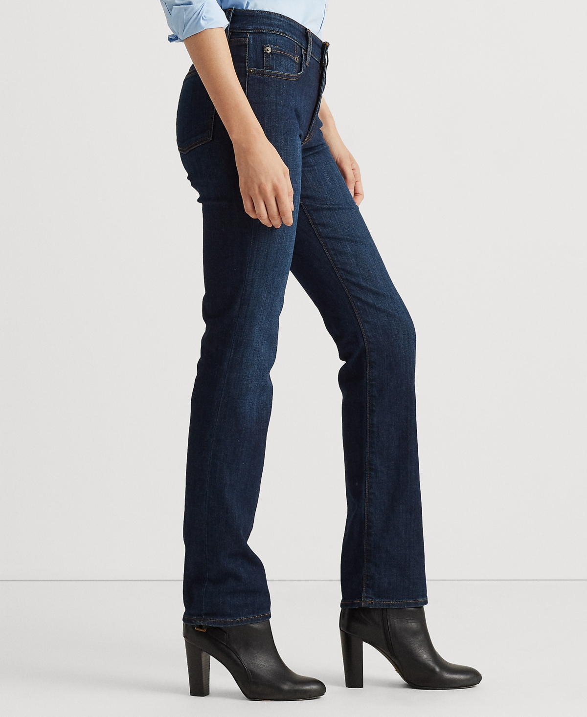 Ralph Lauren Petite Mid-rise Straight Jean, Petite & Petite Short Lengths