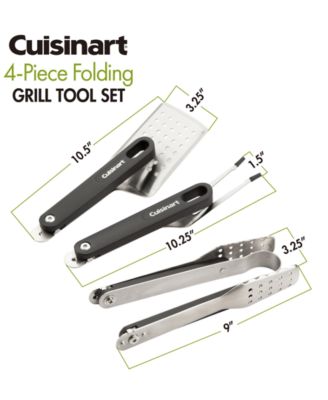 4-Piece Folding Grill Tool Set