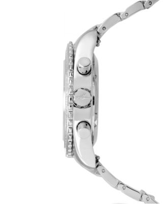 Women's Jackie Chronograph Multifunctional Silver-Tone Stainless Steel Bracelet Watch 41-1/2mm