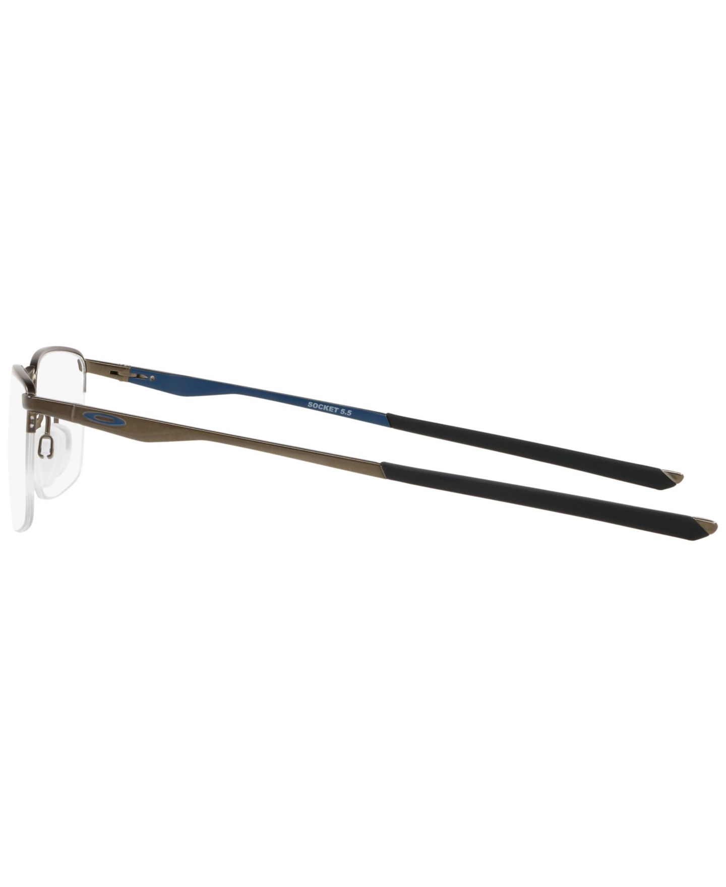 Мужские очки Oakley Man Rectangle Metal OX3218 Socket 5.5 Eyeglasses, цвет: Графитовый металлик — фото 3