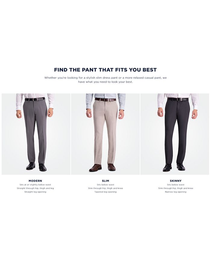 Kenneth Cole Reaction - Men's Slim-Fit Stretch Premium Textured Weave Dress Pants
