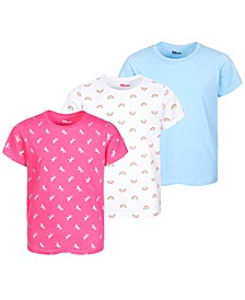 Big Girls 3-Pack Unicorn-Print T-Shirts, Created for Macy's