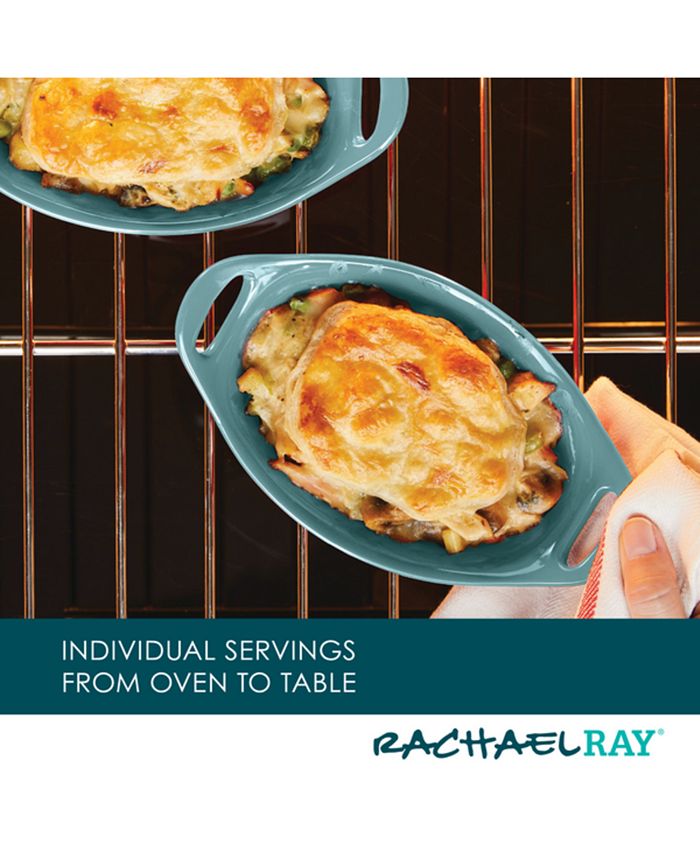 Rachael Ray Ceramics Oval Au Gratin Baking Dish, Set of 2 Macy's