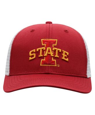 Men's Cardinal, White Iowa State Cyclones Trucker Snapback Hat