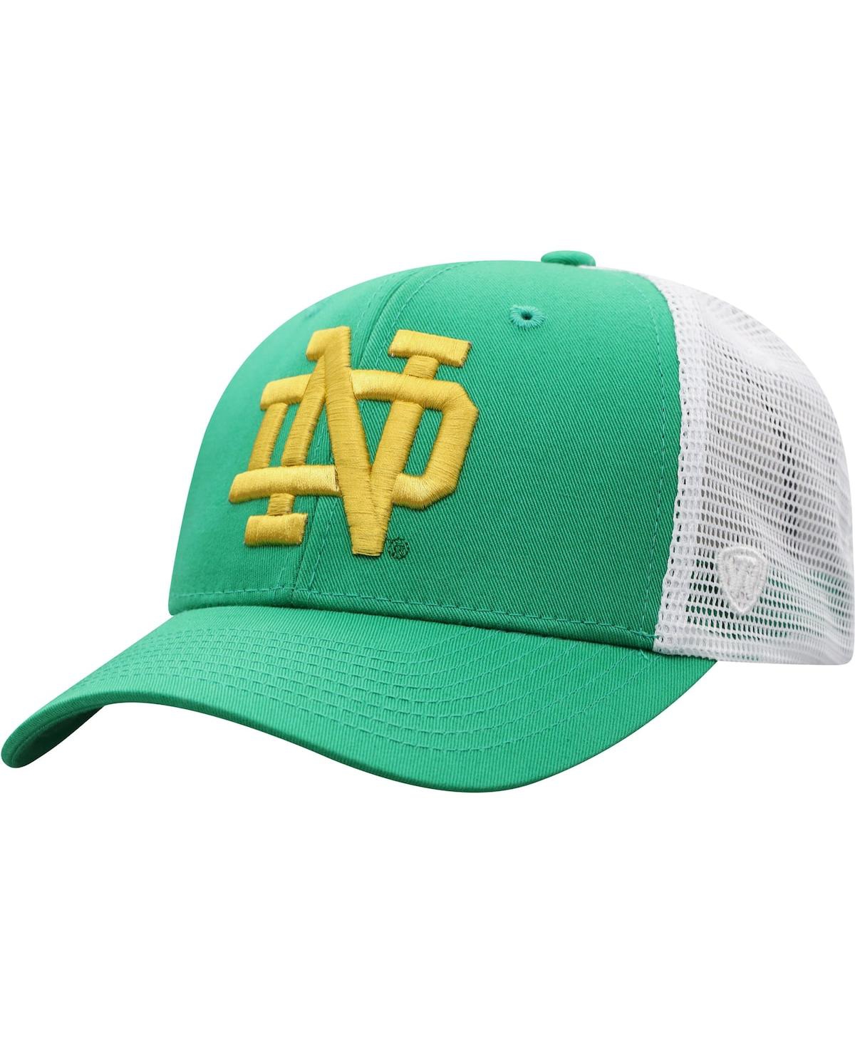 Top Of The World Men's  Green, White Notre Dame Fighting Irish Trucker Snapback Hat