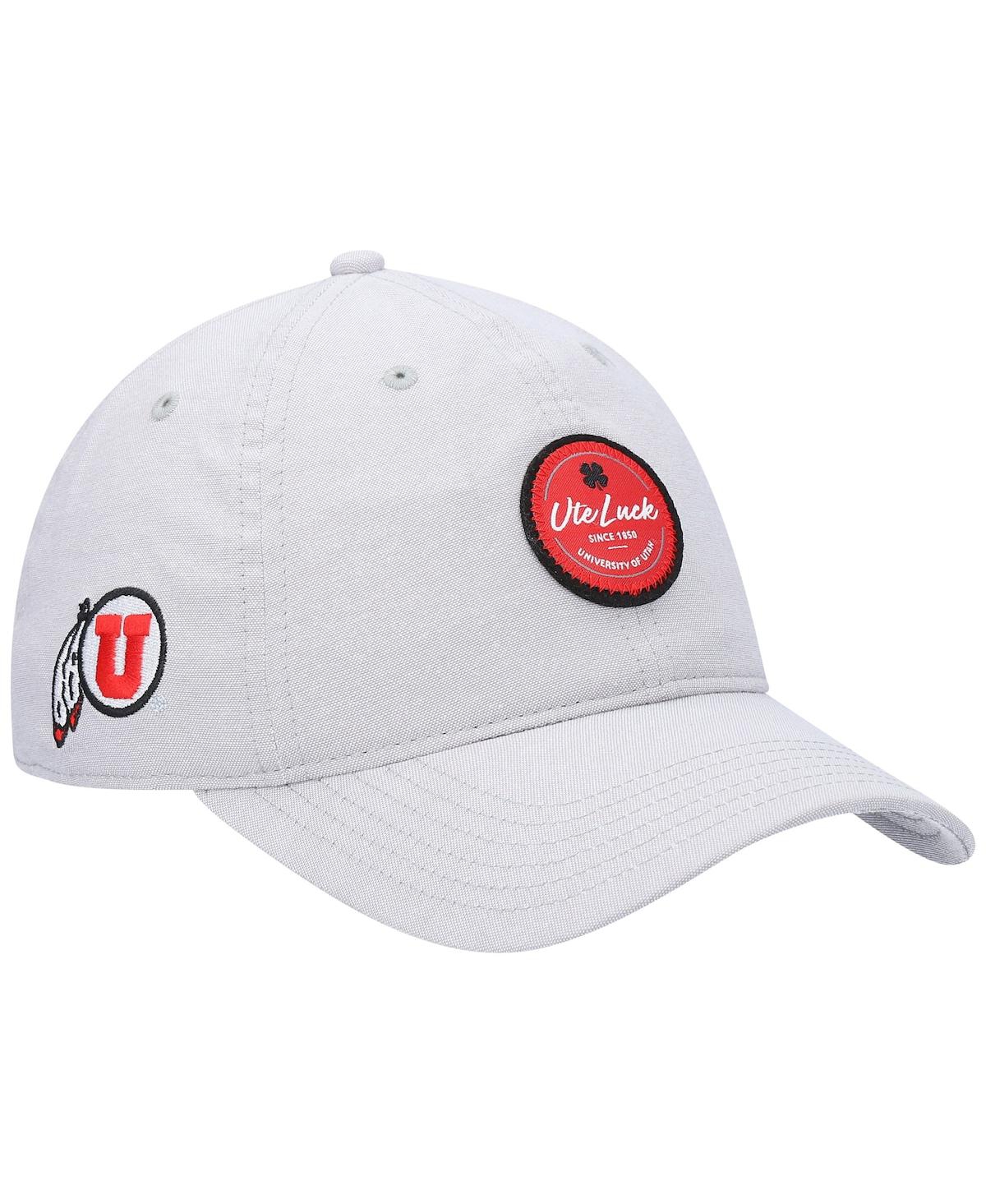 Men's Gray Utah Utes Oxford Circle Adjustable Hat - Gray