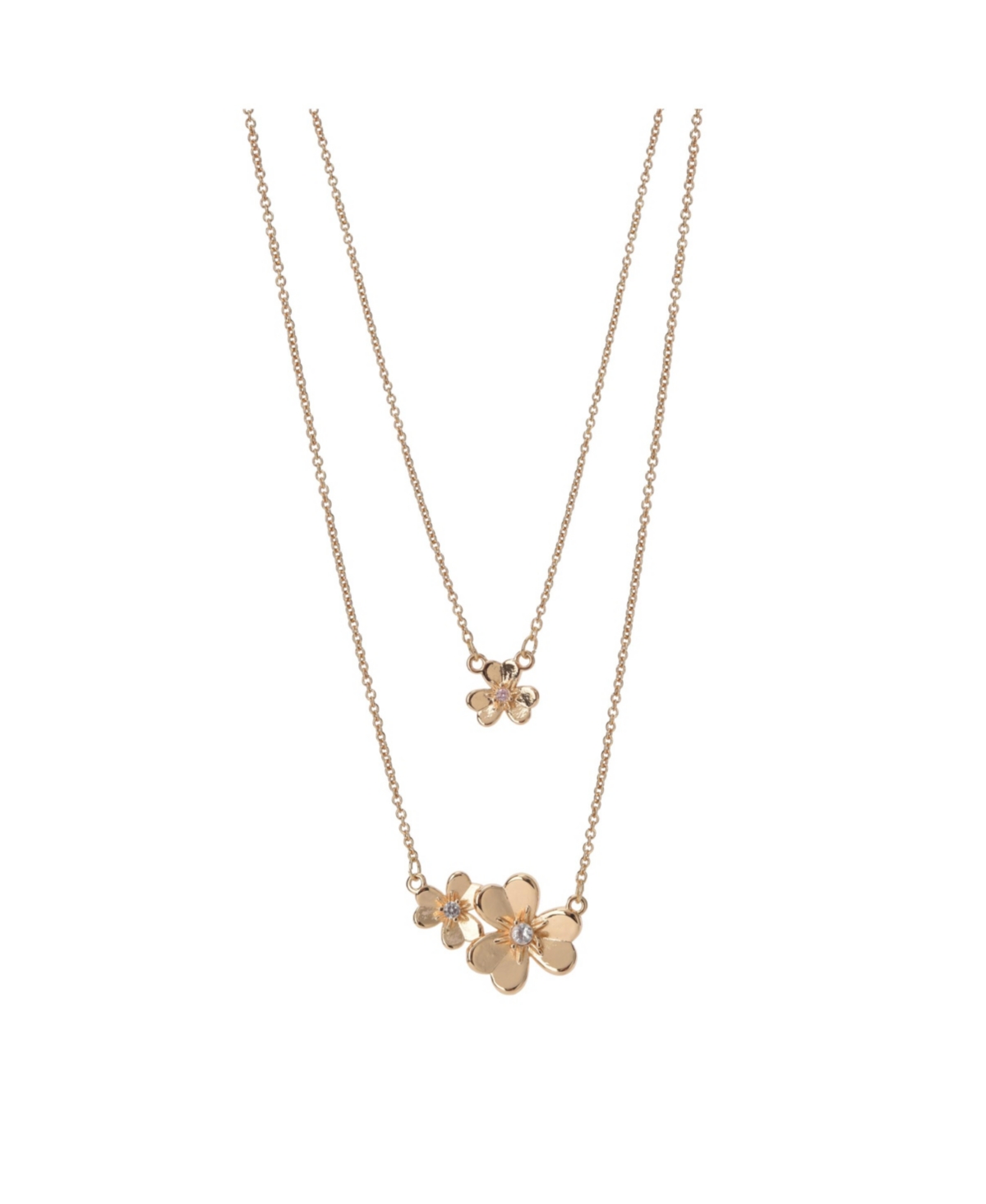 Fao Schwarz Mommy and Me 2 Piece Flower Pendant Necklace Set