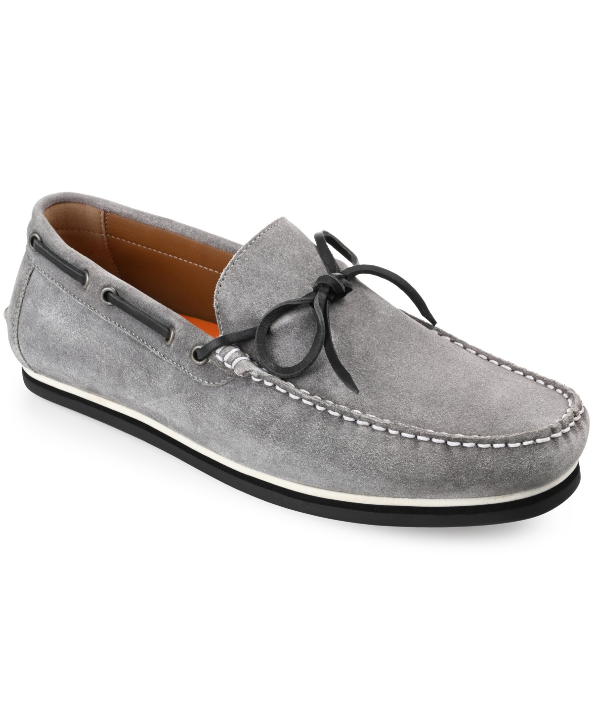 Shop Thomas & Vine Men's Sadler Moccasin Loafers In Gray