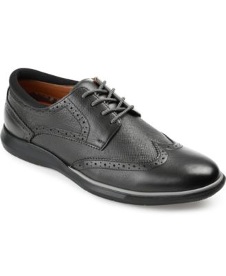 Men's Savage Embossed Wingtip Derby Dress Shoes