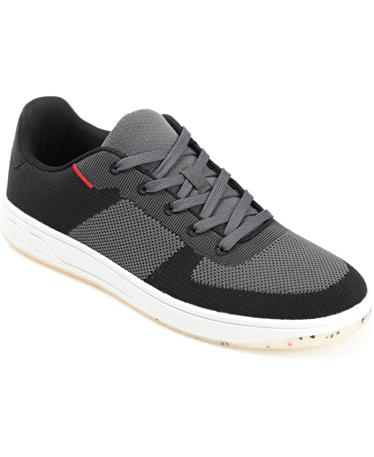 Shop Vance Co. Men's Topher Knit Athleisure Sneakers In Charcoal