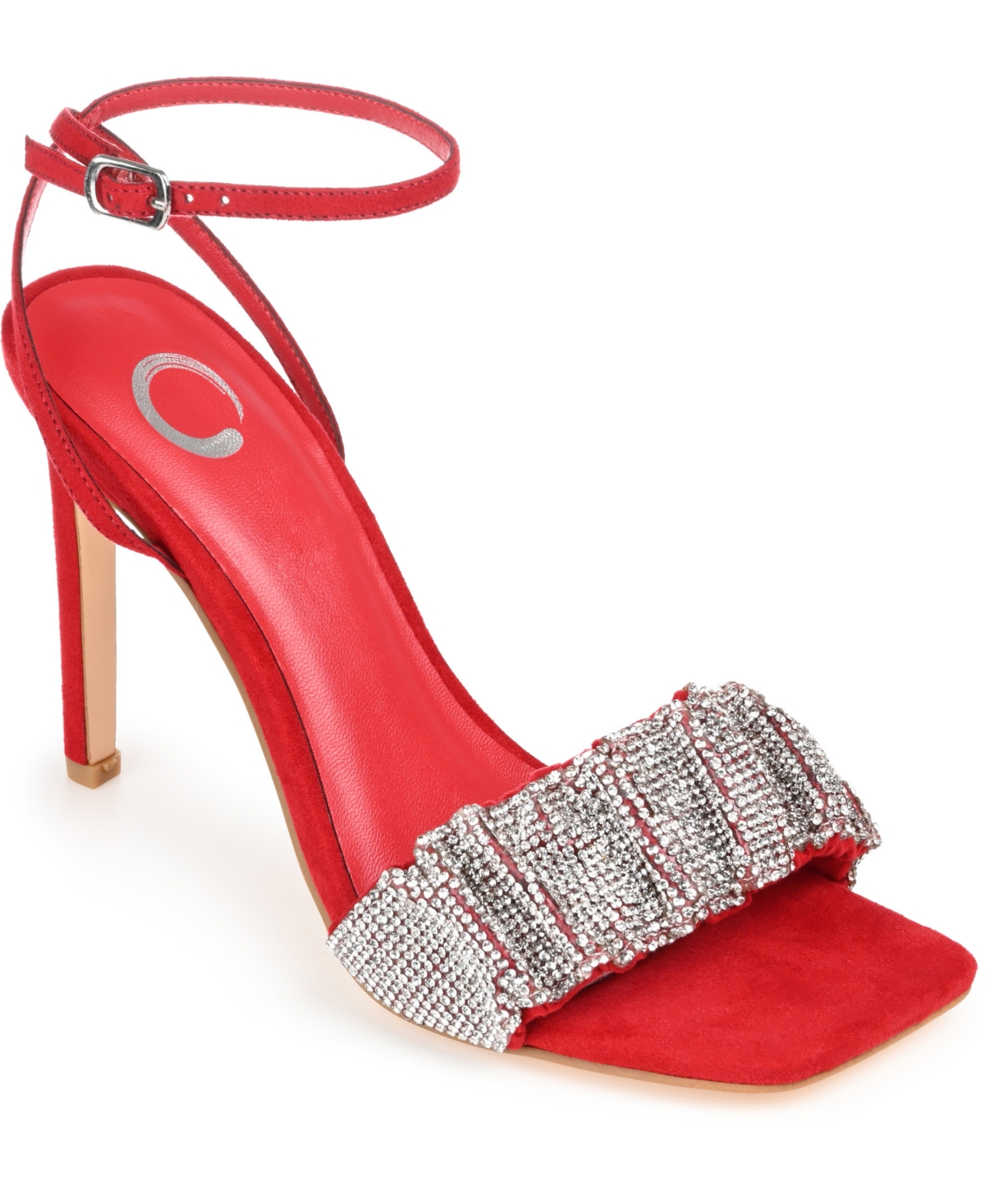Women's Arlette Rhinestone Stilettos - Red