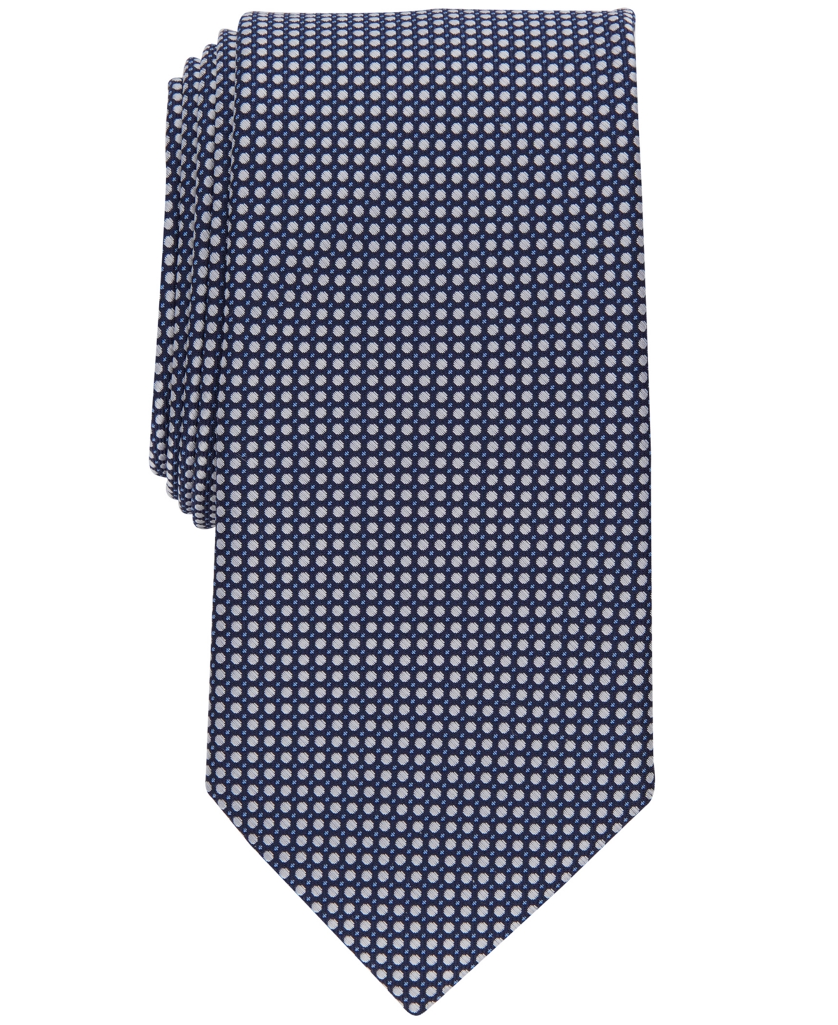 Club Room Men's Carlton Dot Tie, Created For Macy's In Navy