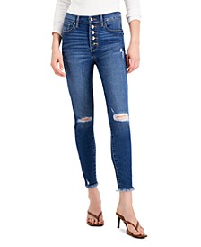 Celebrity Pink Juniors H18 Coated Skinny Ankle Jeans 