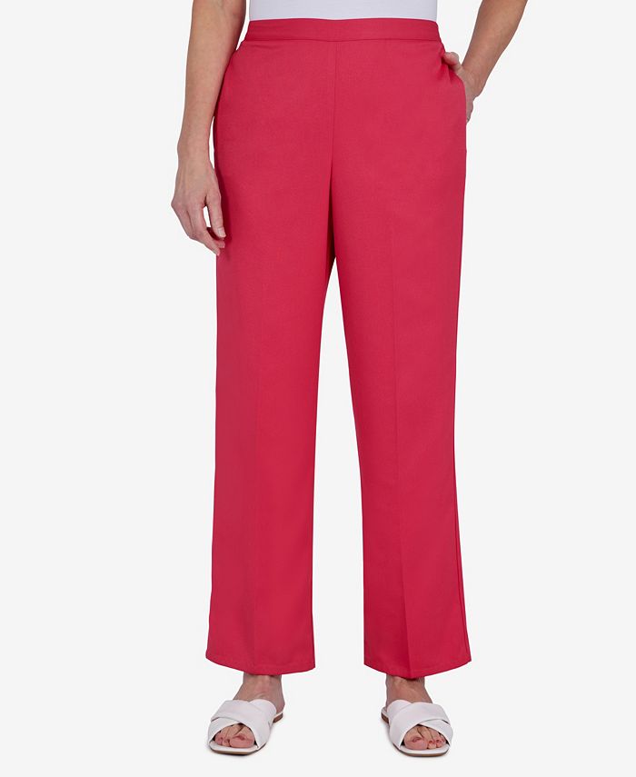 Alfred Dunner Women s Happy Hour Microfiber Twill Average Length