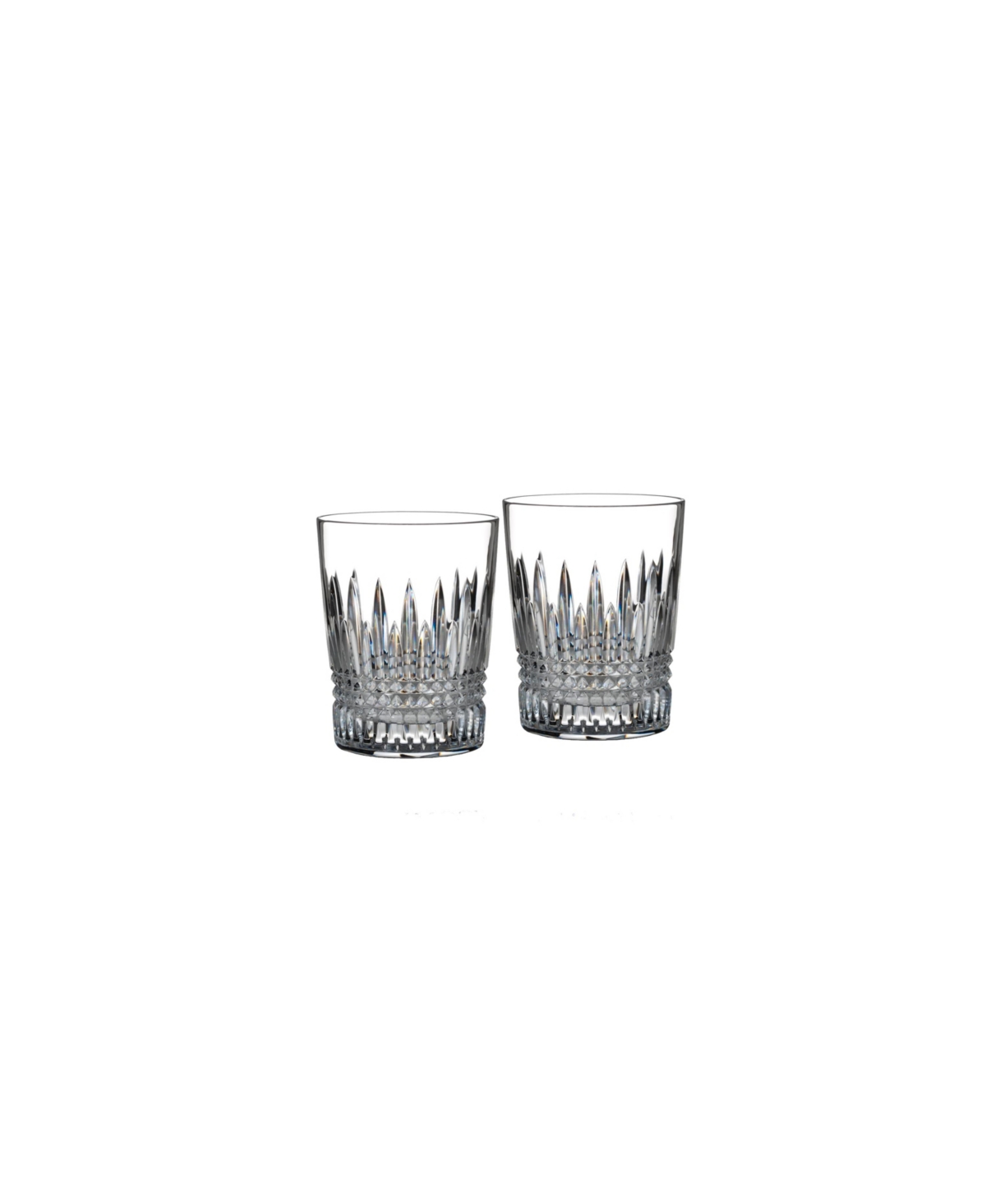 Waterford Lismore Diamond Double Old Fashioned 10.5 Oz, Set Of 2 In Clear