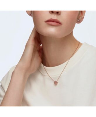 Sparkling Dance Clover Rose Gold Tone Plated Set