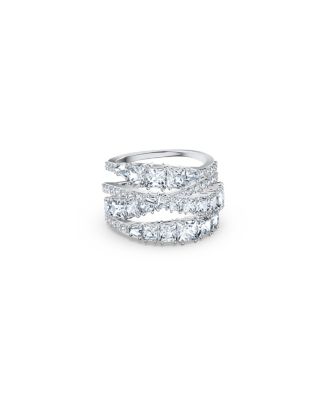 Twist Wrap Rhodium Plated Ring