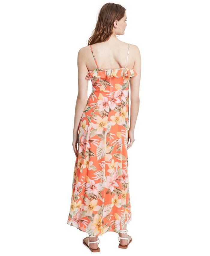 Bar III Women's Floral-Print Ruffled Maxi Dress, Created for Macy's ...