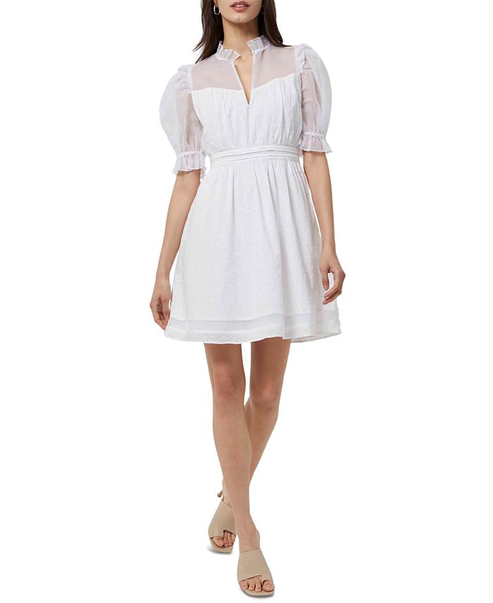 French Connection Women s Eyelet Cotton Mini Dress Macy s