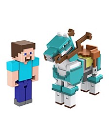 Steve and Armored Horse Figures