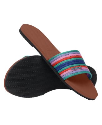 Havaianas You Malta Slide Sandal in Rust