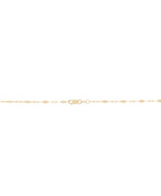 Mirror Link 18" Chain Necklace in 14k Gold