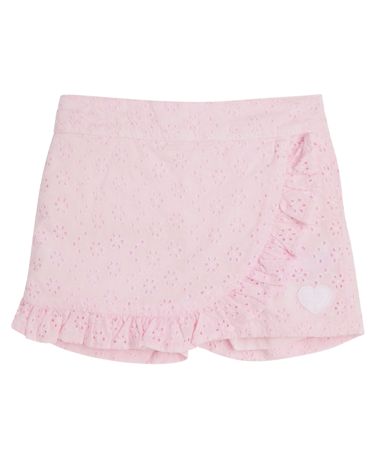 GUESS LITTLE GIRLS RUFFLE EYELET SKORT
