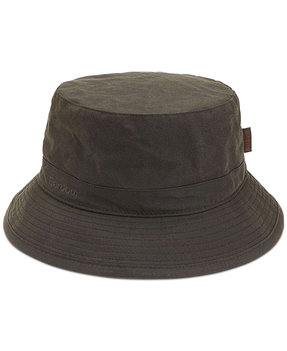 Barbour Men's Waxed Cotton Bucket Hat In Olive