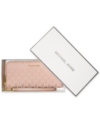 small pebbled leather wallet michael kors