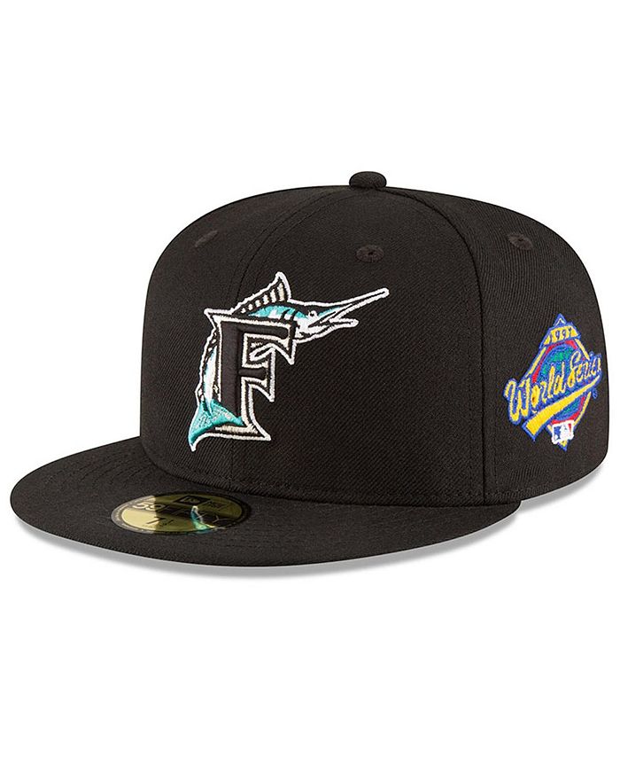 Men's Florida Marlins Mitchell & Ness Heathered Charcoal