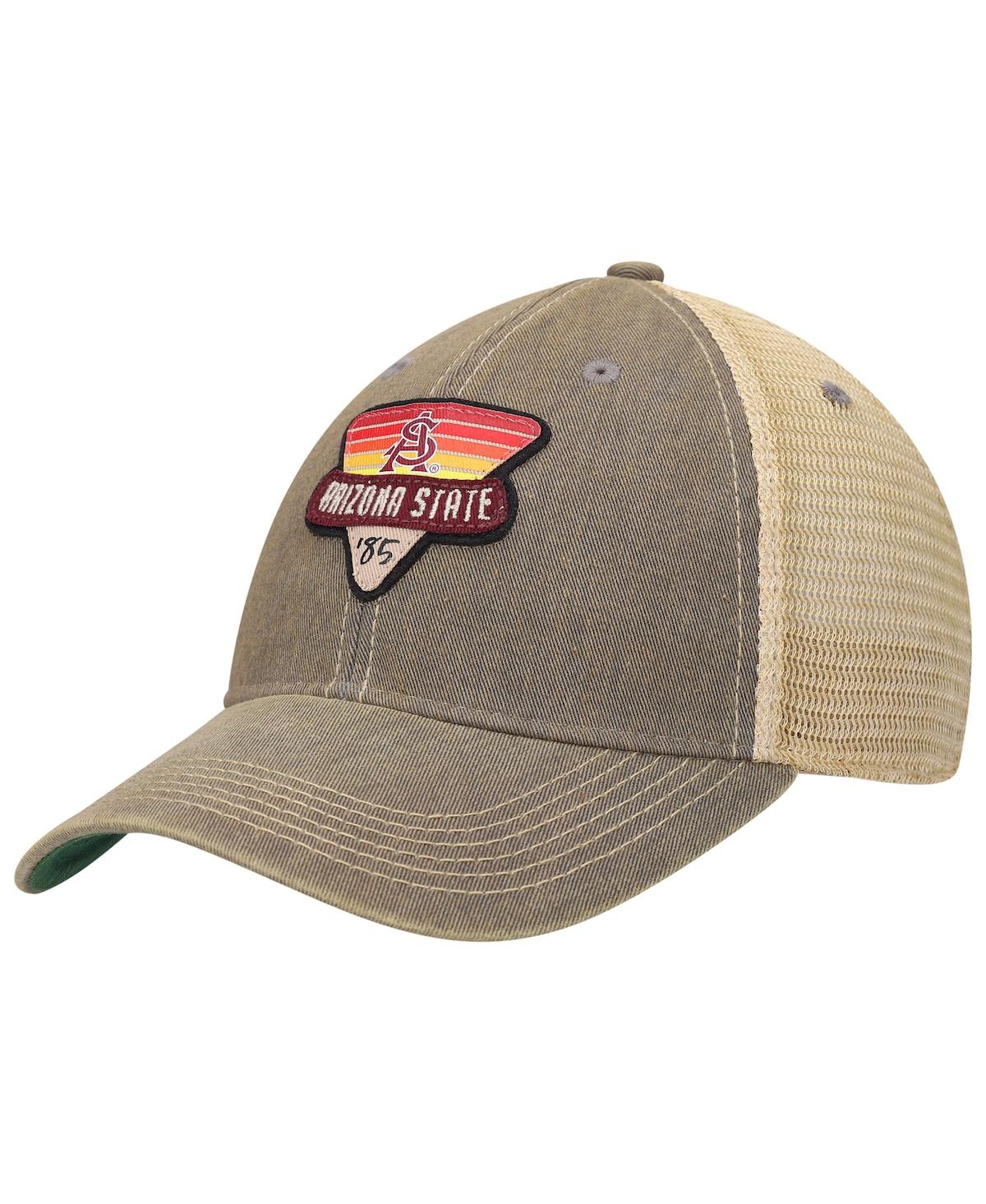 Shop Legacy Athletic Men's Gray Arizona State Sun Devils Legacy Point Old Favorite Trucker Snapback Hat