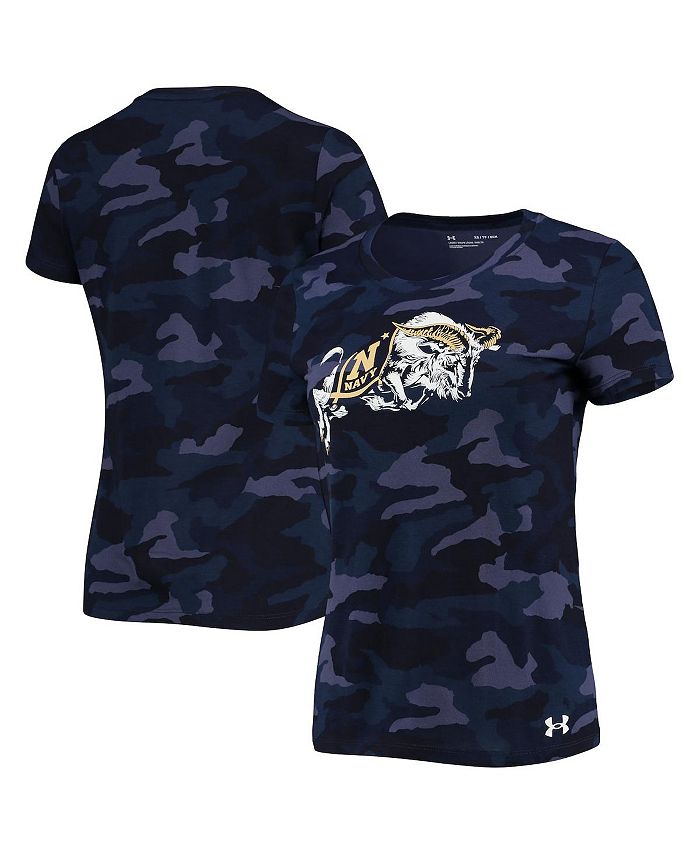 Women's Under Armour Camo Navy Midshipmen T-Shirt Size: Small