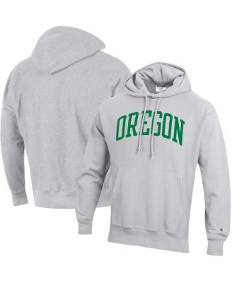 Men s Champion Heathered Gray Oregon Ducks Team Arch Reverse Weave Pullover Hoodie Macy s