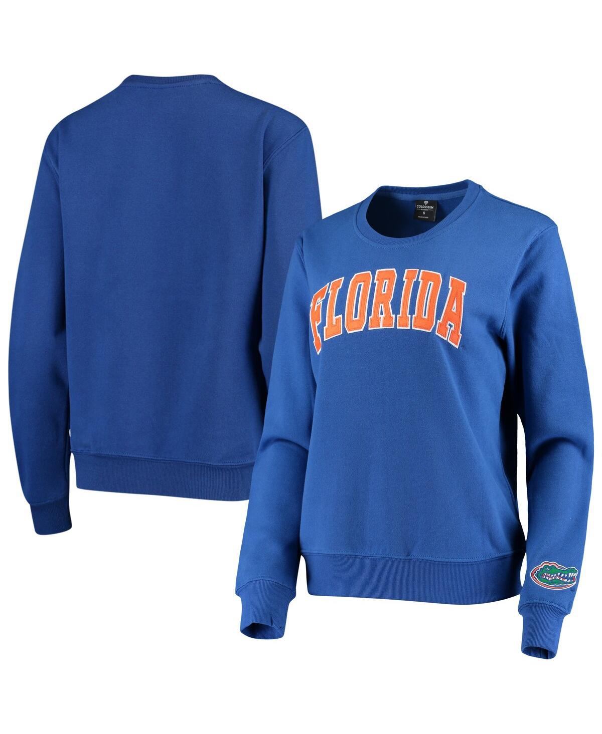 Colosseum Women's  Royal Florida Gators Campanile Pullover Sweatshirt In Royal