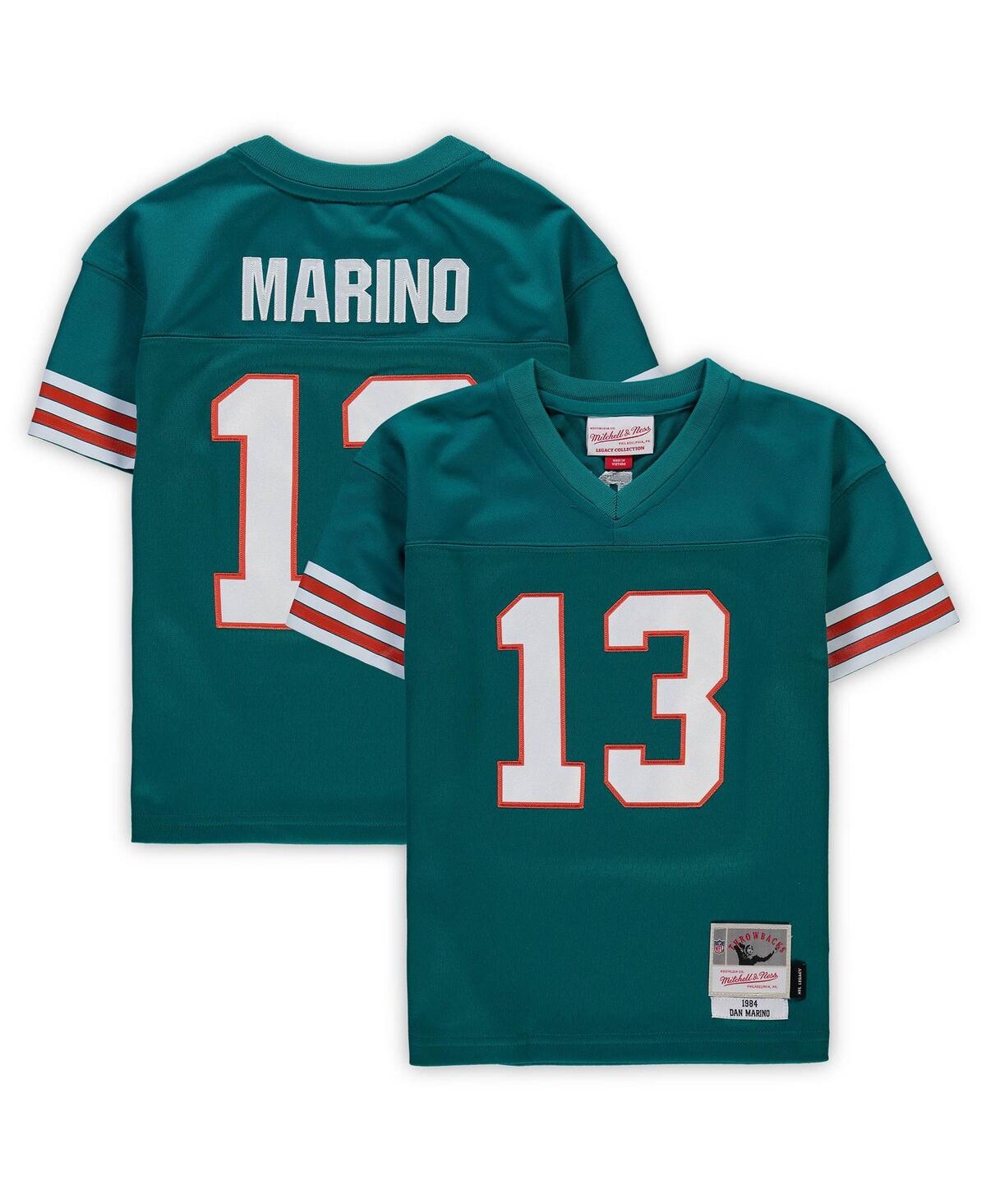 Preschool Boys and Girls Mitchell & Ness Dan MarinoMiami Dolphins 1984 Retired Legacy Jersey - Aqua
