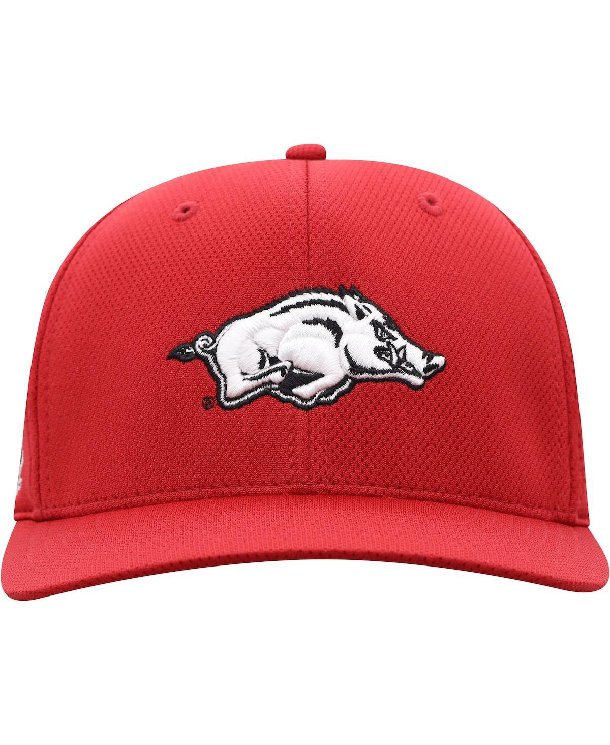 Shop Top Of The World Men's  Cardinal Arkansas Razorbacks Reflex Logo Flex Hat