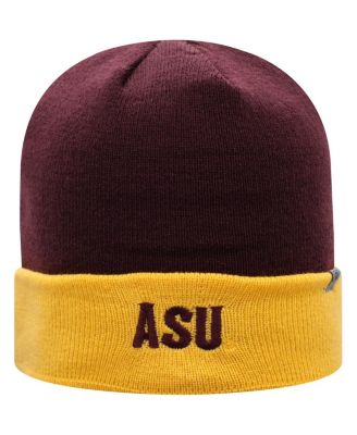 Men's Maroon, Gold Arizona State Sun Devils Core 2-Tone Cuffed Knit Hat