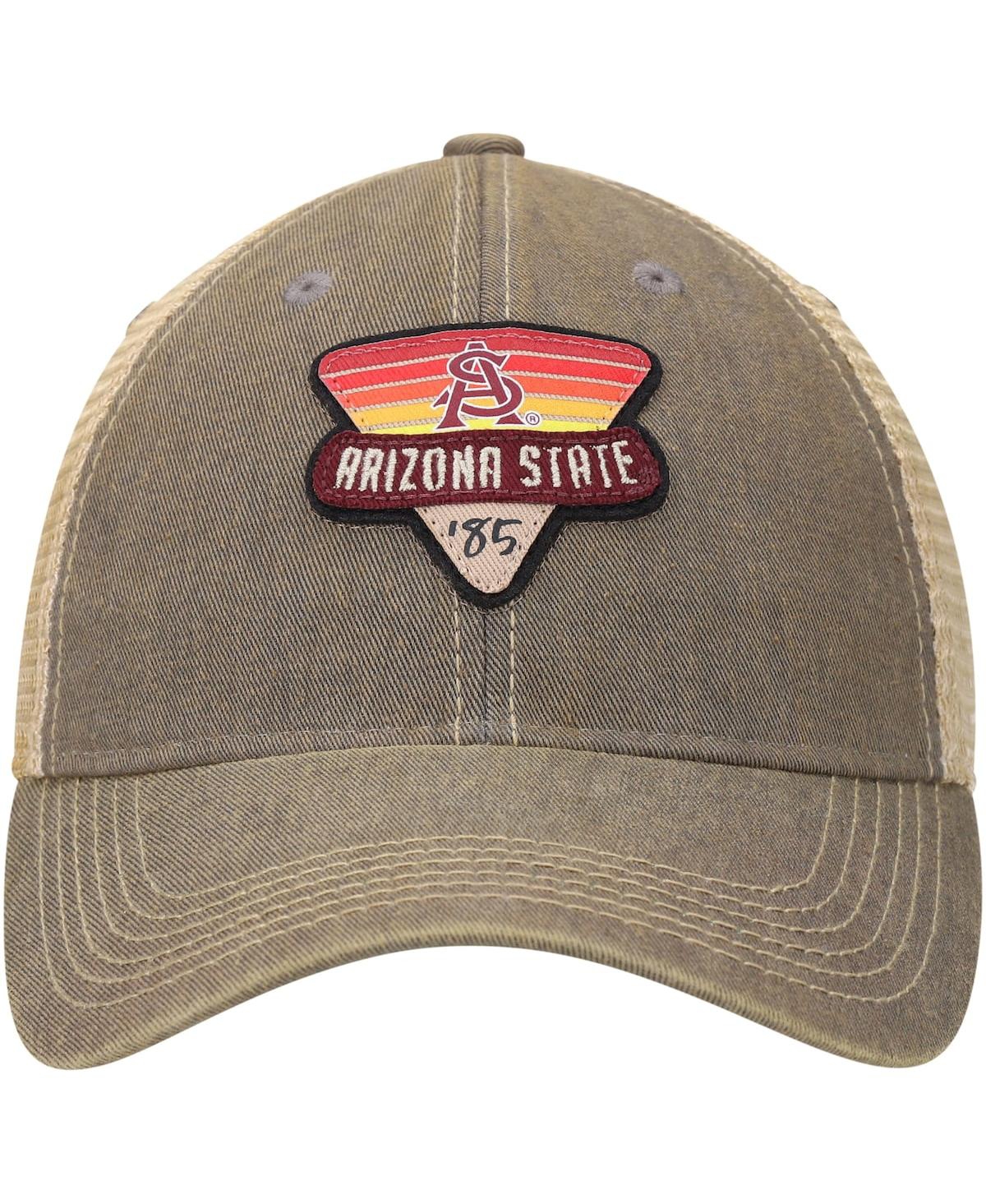 Shop Legacy Athletic Men's Gray Arizona State Sun Devils Legacy Point Old Favorite Trucker Snapback Hat