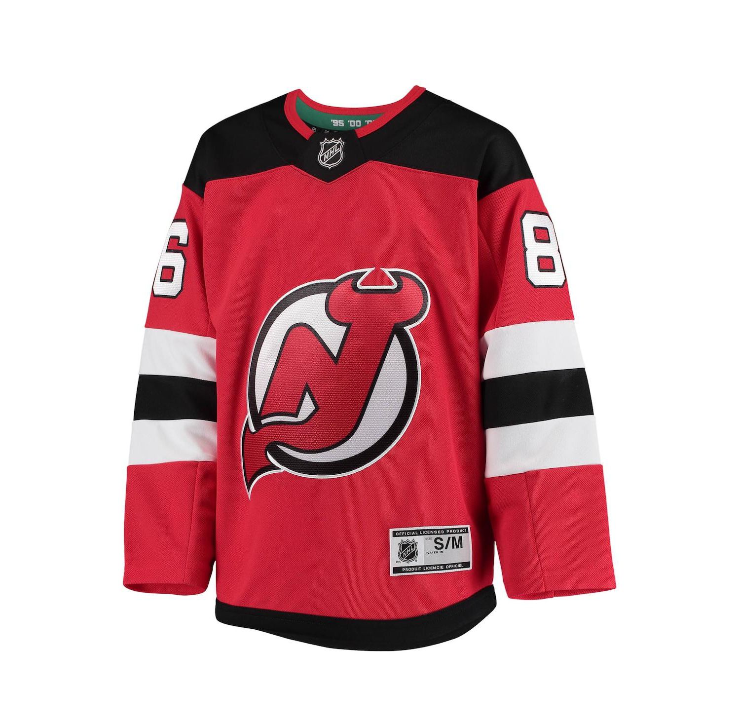 Big Boys Jack Hughes Red New Jersey Devils Home Premier Player Jersey