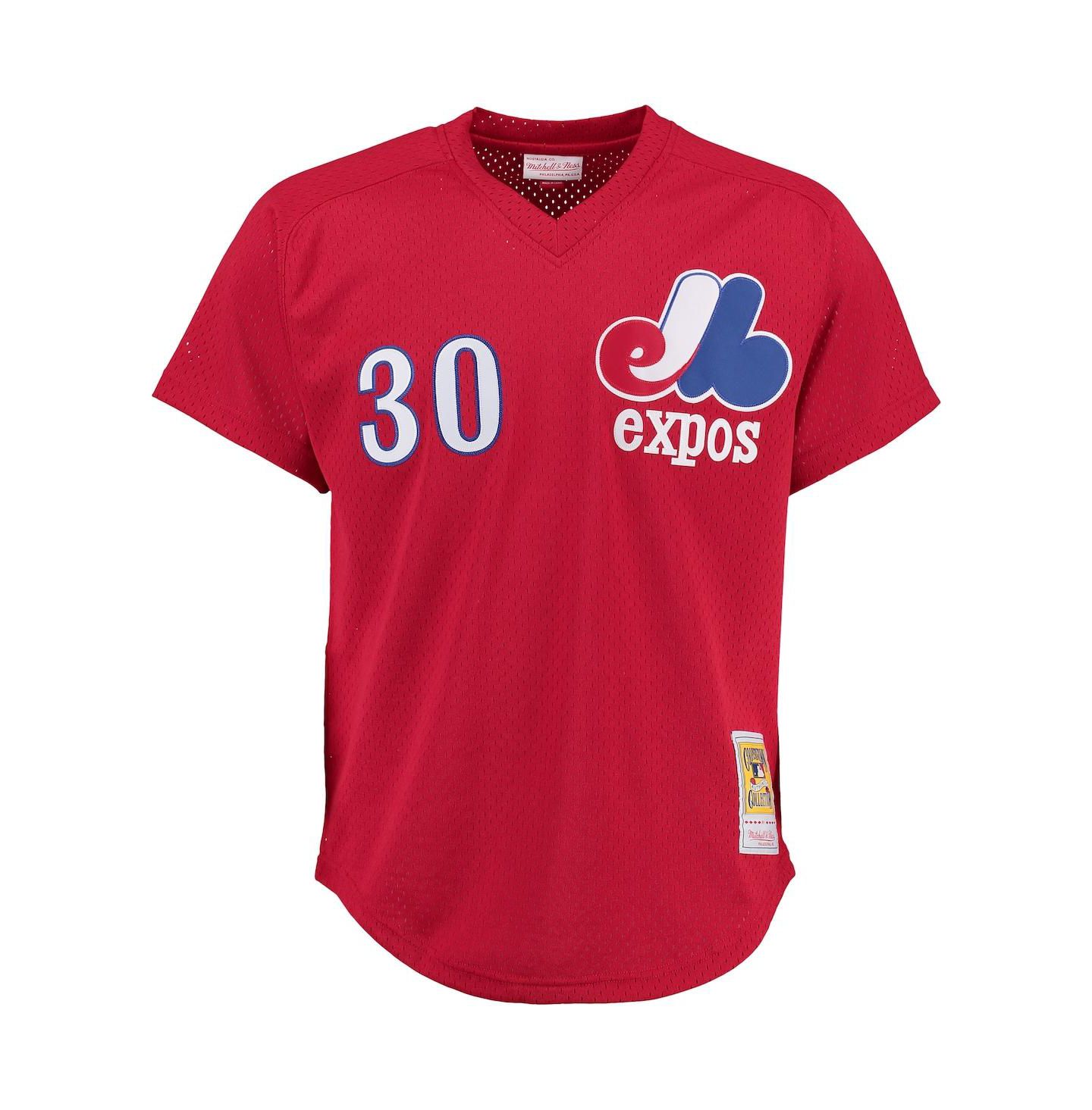 Мужской топ Mitchell & Ness Tim Raines Montreal Expos Batting Practice Jersey - Red — фото 3