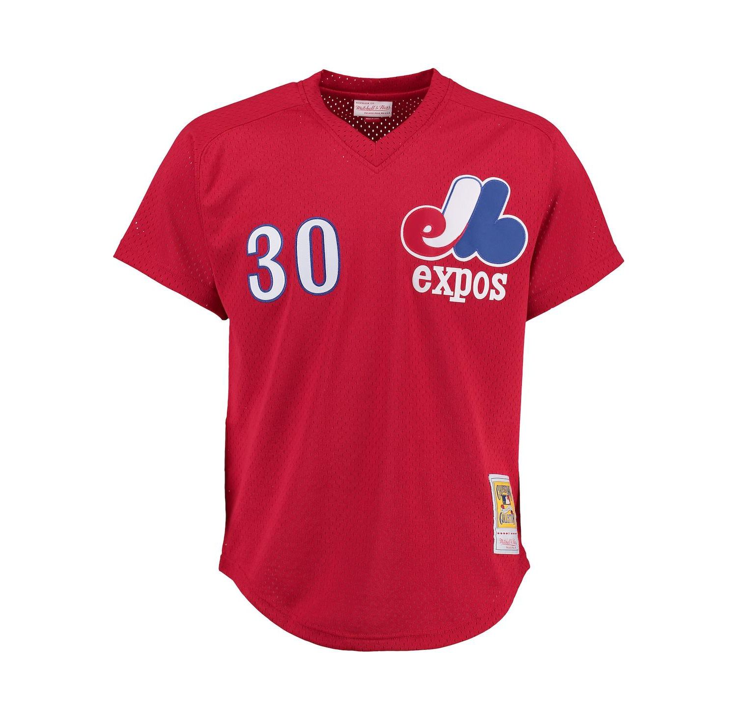 Men's Tim Raines Montreal Expos Batting Practice Jersey - Red