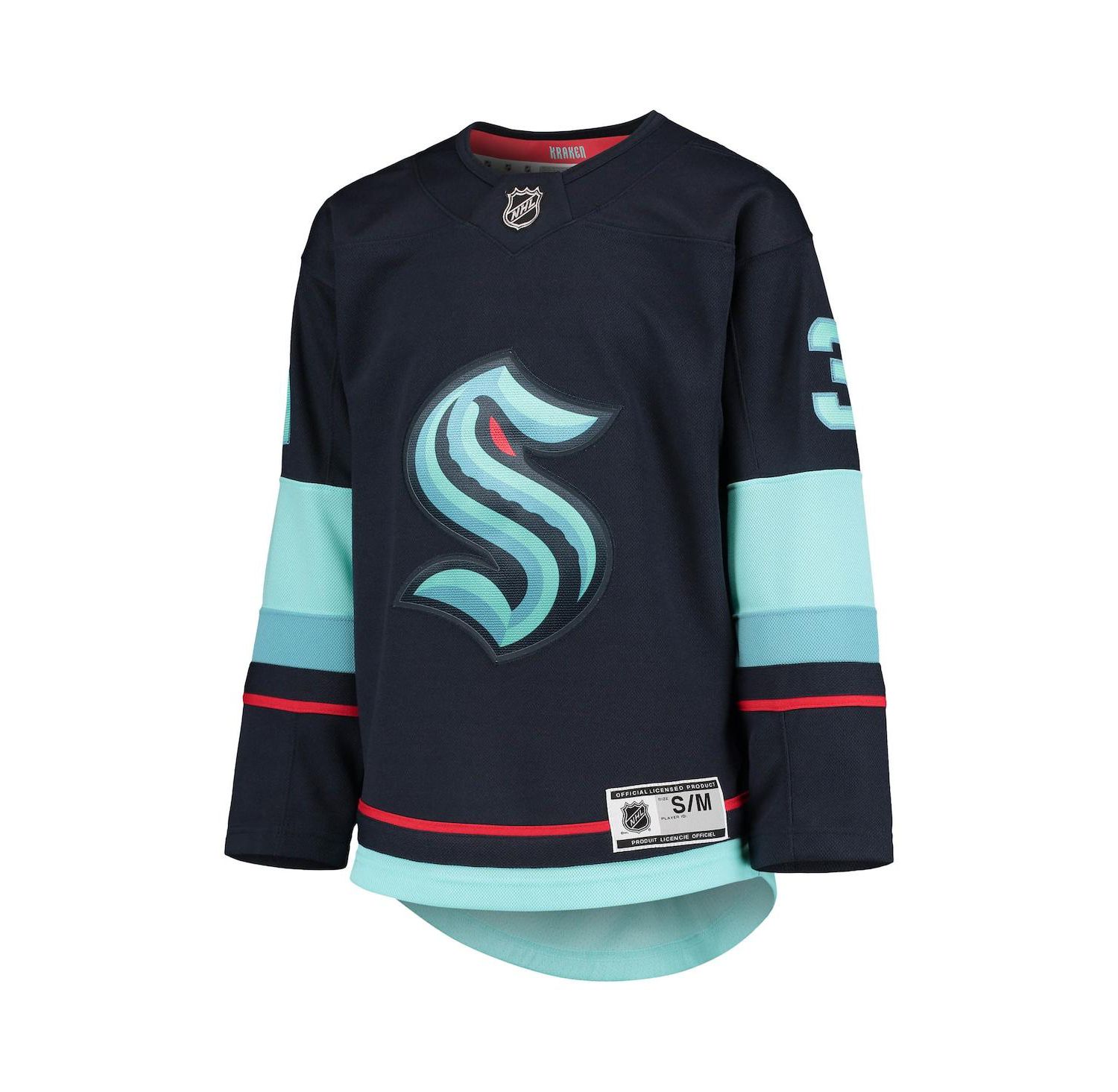 Big Boys Philipp Grubauer Deep Sea Blue Seattle Kraken Home Premier Player Jersey